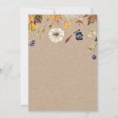 tons d'automne Carte de remerciements d'épices cit (Dos)