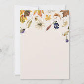 Tons d'automne Citrouille Carte de remerciements é (Dos)