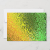 Tons d'automne Jaune vert Enregistrer la carte de  (Dos)