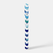 tons de bleu à motif chevron (Côté gauche)