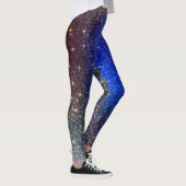 Tons de Blue Sparkling Fitness Leggings (Droite)