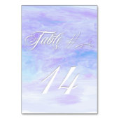 TONS DE BLUES COULEUR D'EAU POPIES CARTES DE TABLE (Dos)