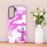Tons de camouflage rose et blanc<br><div class="desc">Ce design présente un arrière - plan de camouflage rose et blanc. Remplissez le champ modèle avec votre texte, supprimez le texte ou modifiez-le à l'aide de l'outil de conception pour sélectionner un style, une taille et une couleur de police que vous préférez.</div>