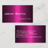 Tons de Carte de visite rose (Devant / Derrière)