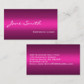 Tons de Carte de visite rose (Devant / Derrière)