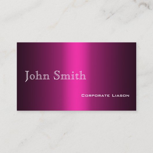 Tons de Carte de visite rose (Devant)