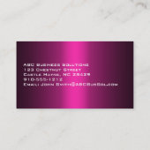 Tons de Carte de visite rose (Dos)