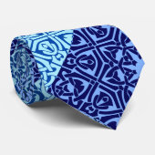 Tons de cravate motif bleu (Roulé)