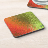 Tons de Dessous de verre Abstrait de liège orange (Côté gauche)