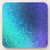 Tons de Dessous de verre de liège Abstrait bleu (Devant)