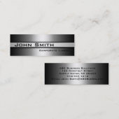 Tons de gris Carte de visite maigre (Devant / Derrière)