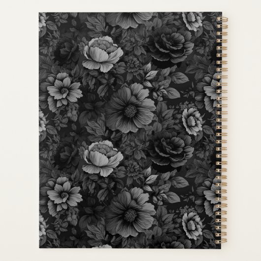 Tons de gris floral (Dos)