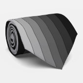 Tons de Gris Motif Elégante Cravate (Roulé)
