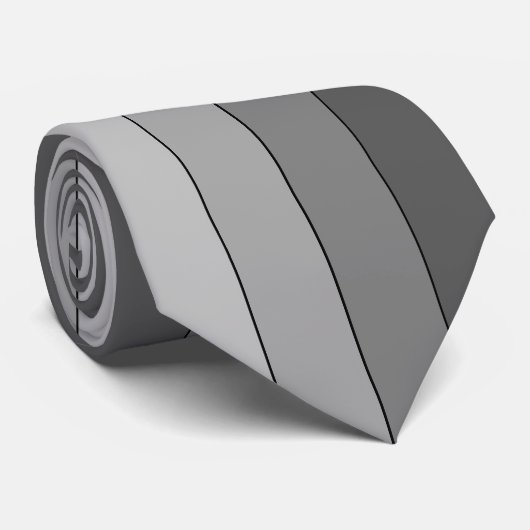 Tons de Gris Motif Elégante Cravate (Roulé)