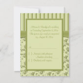 Tons de la carte R.S.V.P. Flore verte (Dos)