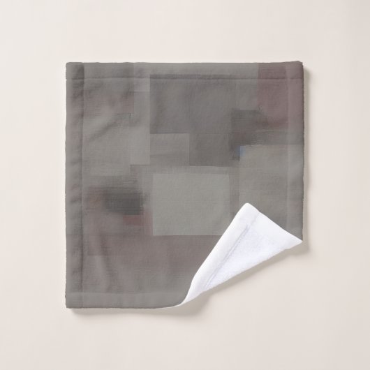 Tons de la Terre carrés abstraits (Gant de toilette)