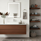 Tons de la Terre carrés abstraits