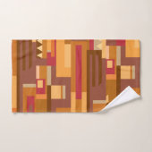 Tons de la Terre rouge brun motif (Serviette à main)