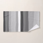 Tons de lignes Gris Motif Abstrait (Serviette à main)