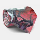 Tons de marbre rose et gris teint cravate (Roulé)