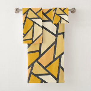 Tons de motif en vitrail jaune