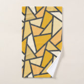 Tons de motif en vitrail jaune (Serviette à main)