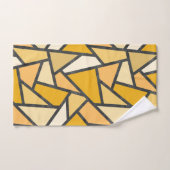 Tons de motif en vitrail jaune (Serviette à main)