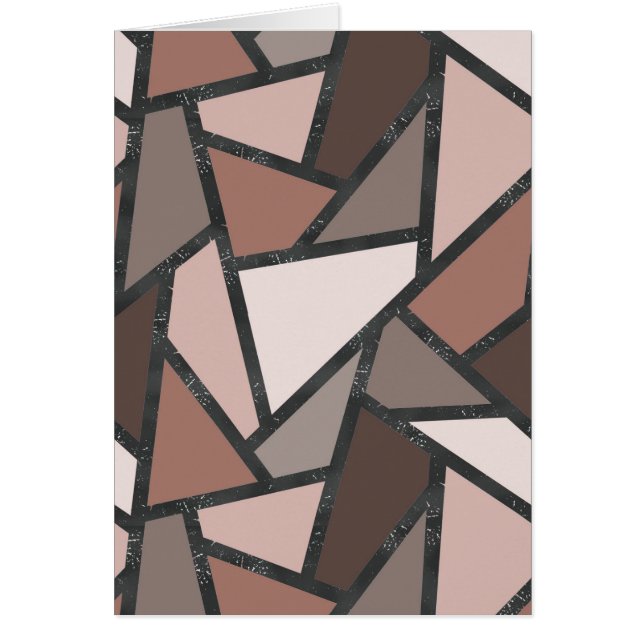 Tons de motif en vitrail marron (Devant)