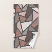 Tons de motif en vitrail marron (Serviette à main)
