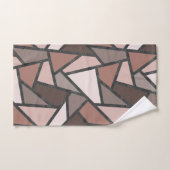 Tons de motif en vitrail marron (Serviette à main)