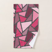 Tons de motif en vitrail rose (Serviette à main)