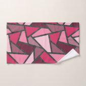 Tons de motif en vitrail rose (Serviette à main)