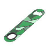 Tons de motif en vitrail vert (Devant angulaire)