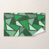 Tons de motif en vitrail vert (Serviette à main)
