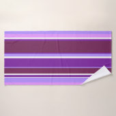 Tons de rayures violettes (Serviette de bain)