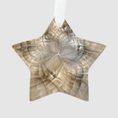 Tons de Terre Art Fractal Moderne Abstrait Étoile (dos)