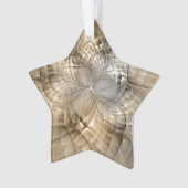 Tons de Terre Art Fractal Moderne Abstrait Étoile (devant)