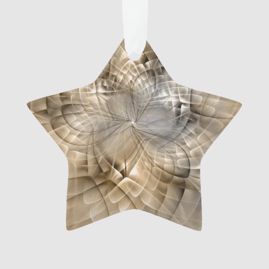 Tons de Terre Art Fractal Moderne Abstrait Étoile (devant)