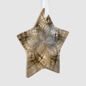 Tons de Terre Art Fractal Moderne Abstrait Étoile (devant)