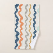 Tons de terre Motif ondulé (Serviette à main)