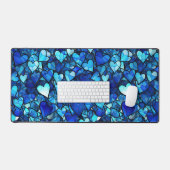 TONS DE VERRE BLEU VERT STAINÉ RESSEMBLENT LES COE (Clavier et souris)