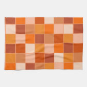 Tons d'orange Carré serviette de cuisine (Horizontal)