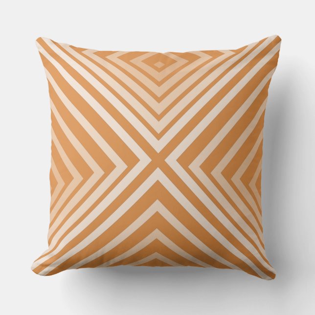 Tons d'Orange Cornered Box Motif - Coussin (Recto)