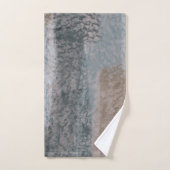 Tons doux Abstraits gris Beige Acier Bleu & Brown (Serviette à main)
