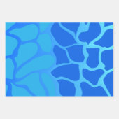 Tons du papier d'enveloppement de dégradé bleu (Devant 3)