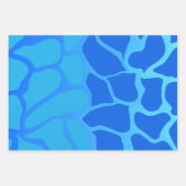 Tons du papier d'enveloppement de dégradé bleu (Devant)