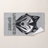 Tons foncés et accents métalliques Logo Wolf Aesth (Serviette à main)