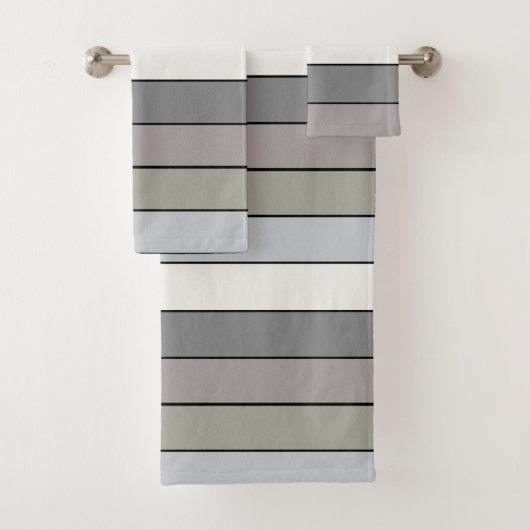 Tons Gris Avec Bandes Noires Sur Papier Aquarelle (En situation)