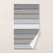 Tons Gris Avec Bandes Noires Sur Papier Aquarelle (Serviette à main)