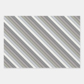 Tons Gris Avec Bandes Noires Sur Papier Aquarelle (Devant)